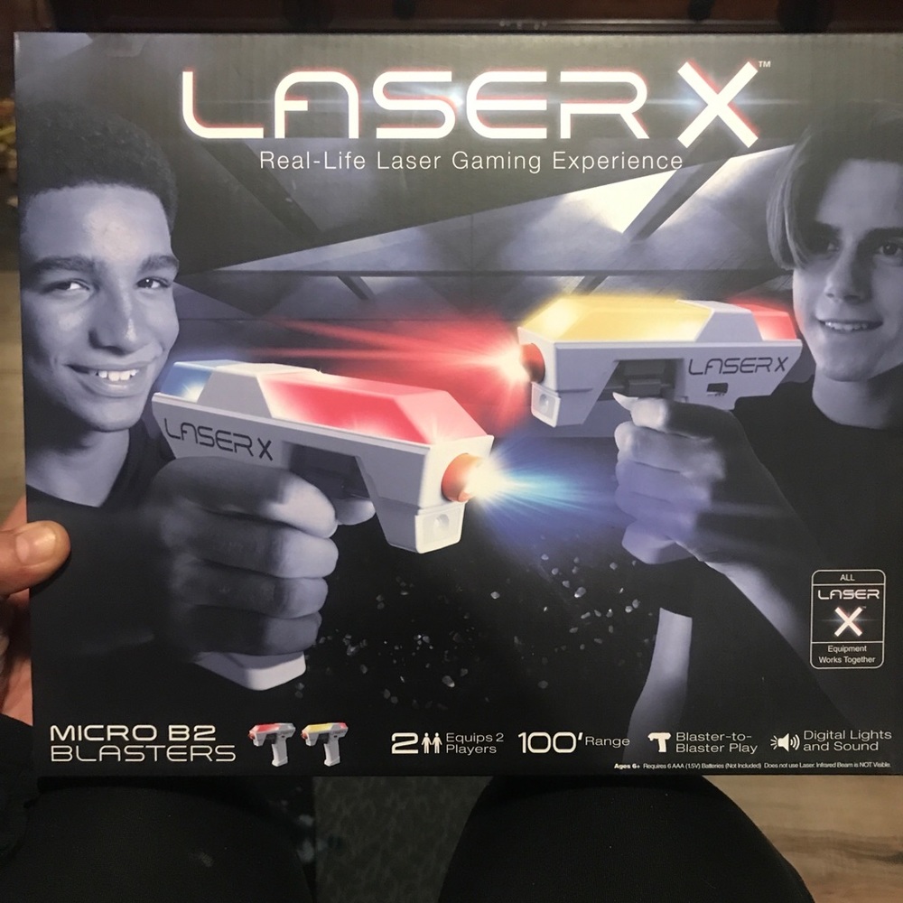 2 BLASTERS - Laser X Two Player Micro B2 Blaster Laser Tag Gaming Set  NEW